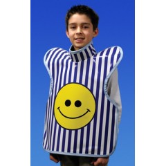 Palmero Healthcare Cling Shield Petite/Child Protectall Apron- 20"x 20" Royal